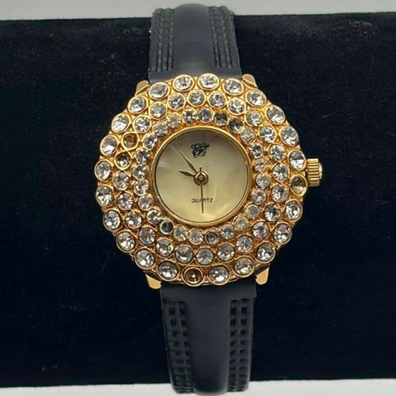 Gold  Black Elizabeth Taylor Watch